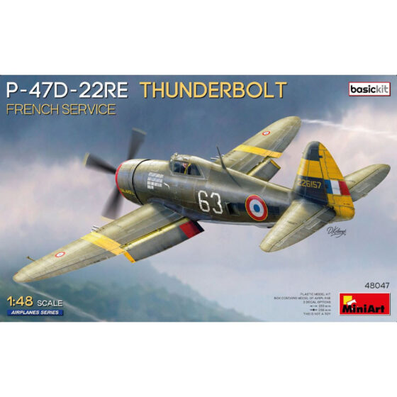 MiniArt P-47D-22E Thunderbolt French (1/48) 48047 MiniArt P-47D-22E Thunderbolt French (1/48) 48047