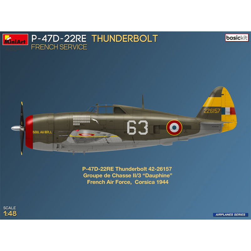 Alternative view of MiniArt P-47D-22E Thunderbolt French (1/48) 48047