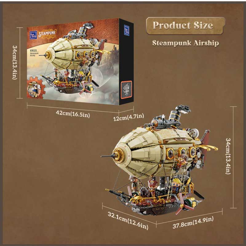 Pantasy Steampunk Airship (1949pcs) PA85021 - Image 13