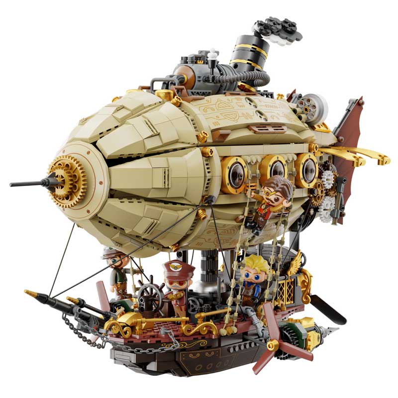 Alternative view of Pantasy Steampunk Airship (1949pcs) PA85021