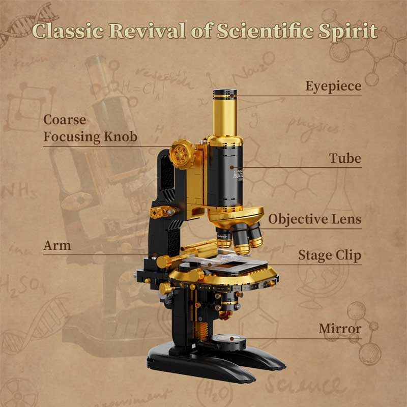 Pantasy Retro Microscope Set (1107pcs) PA85034 - Image 4