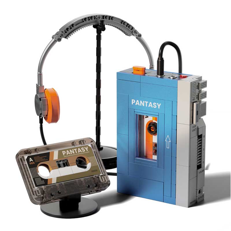 Alternative view of Pantasy Retro Cassette Player (569pcs) PA85039