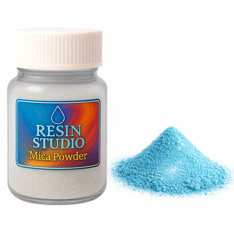 Glossy Blue Mica Powder
