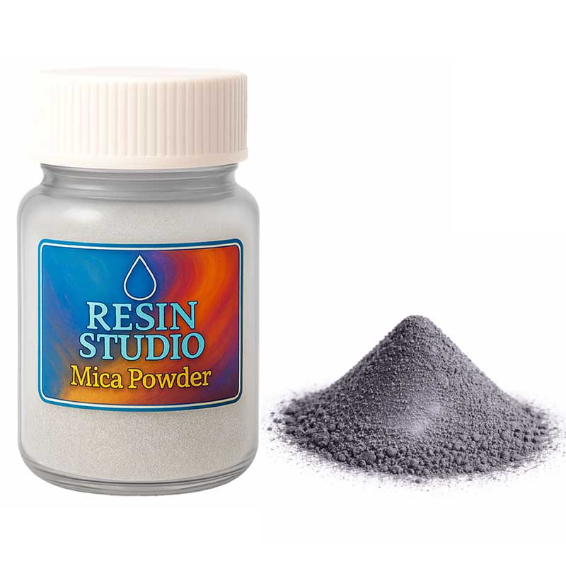 Silver Black Mica Powder