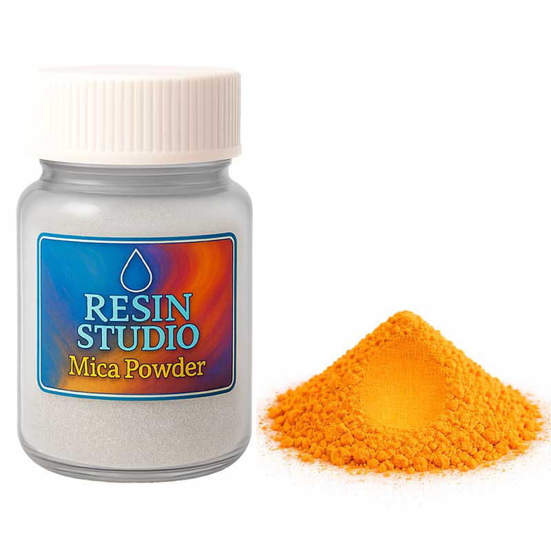 Orange Yellow Mica Powder