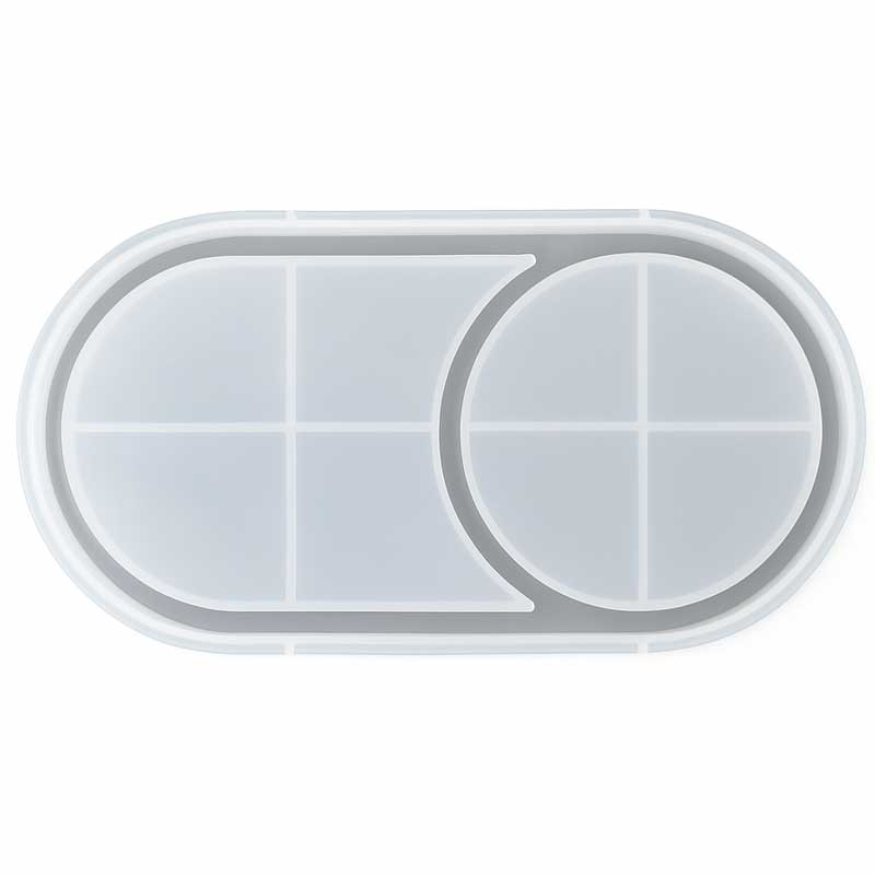 Dual-Cavity Oval Tray Silicone Mould Dual-Cavity Oval Tray Silicone Mould