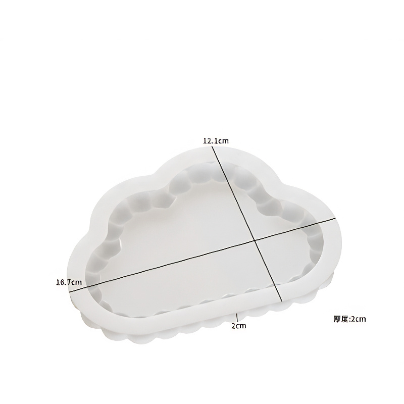 Cloud Shape Silicone Resin Tray Mould
