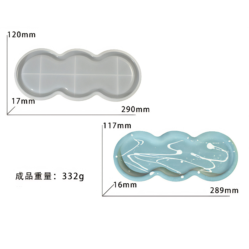 Tripple Oval Silicone Mould