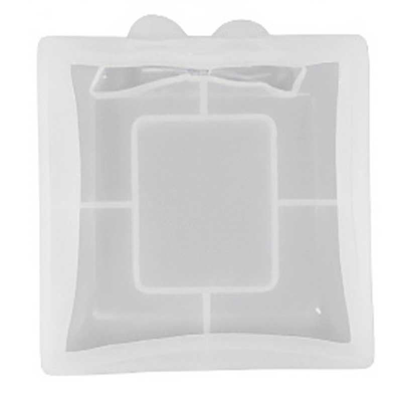 Square Tray Silicone Mould with Bow Detail Square Tray Silicone Mould with Bow Detail