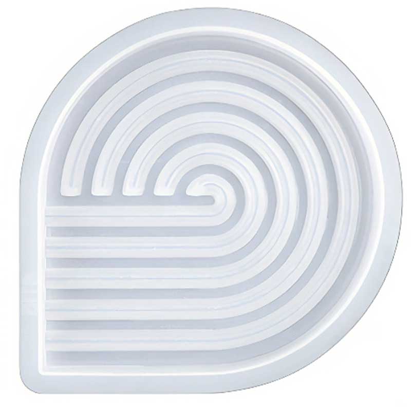 Spiral Ribbed Round Tray Silicone Mould Spiral Ribbed Round Tray Silicone Mould