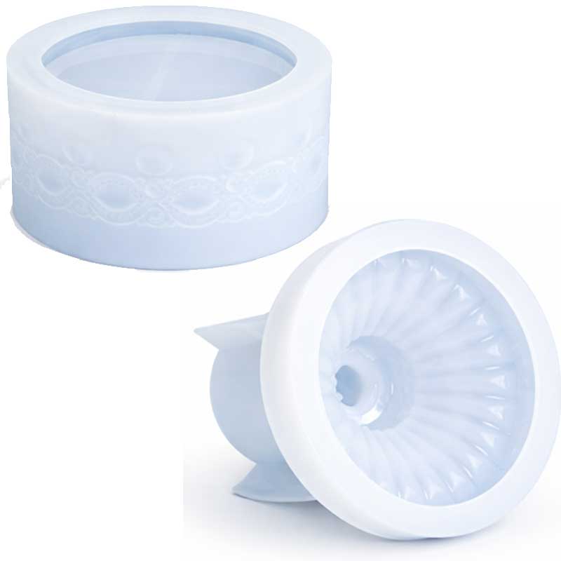 Decorative Round Container Silicone Mould Decorative Round Container Silicone Mould