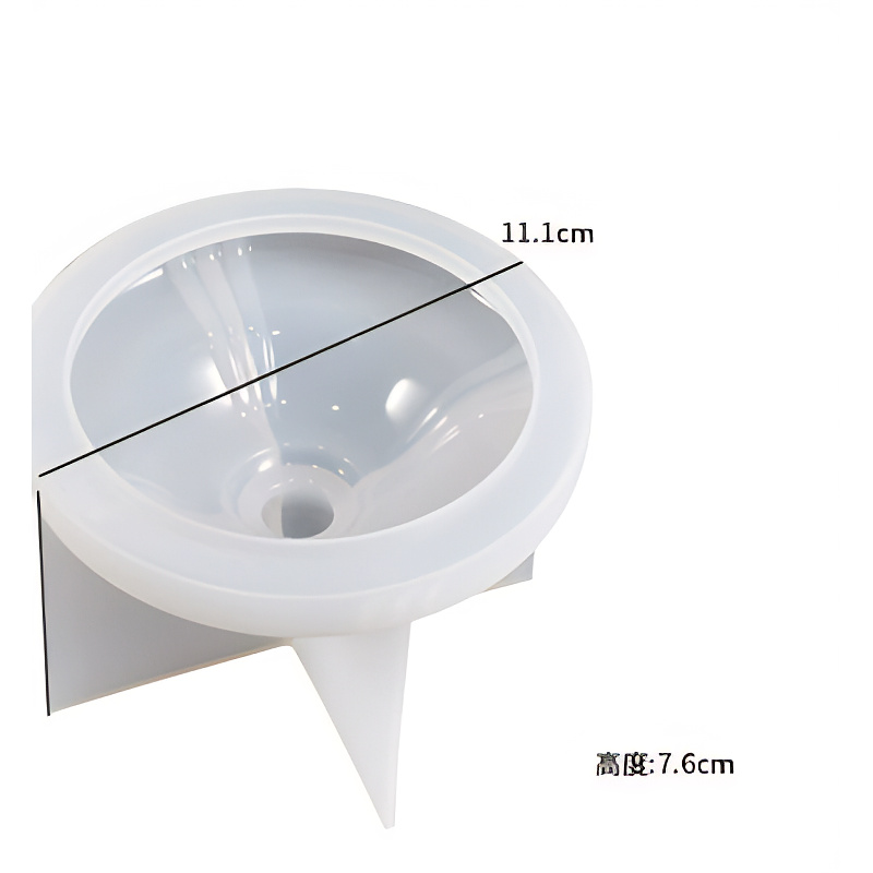 Round Storage Box Silicone Mould with Plain Lid
