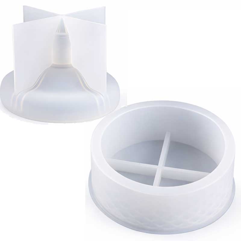 Round Storage Box Silicone Mould with Plain Lid Round Storage Box Silicone Mould with Plain Lid