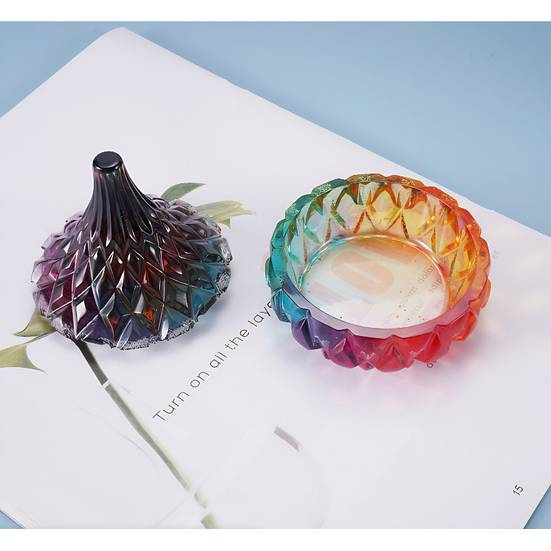 Low Profile Round Storage Box Silicone Mould Low Profile Round Storage Box Silicone Mould