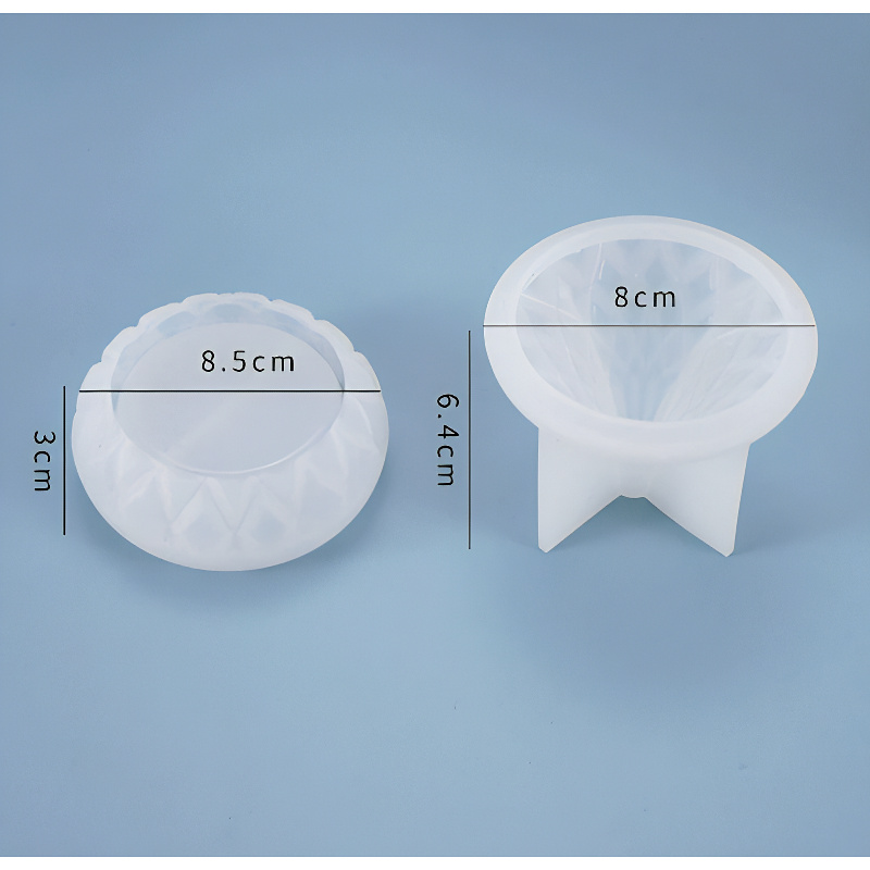 Low Profile Round Storage Box Silicone Mould Low Profile Round Storage Box Silicone Mould