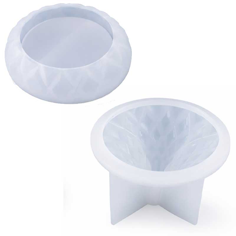 Low Profile Round Storage Box Silicone Mould Low Profile Round Storage Box Silicone Mould