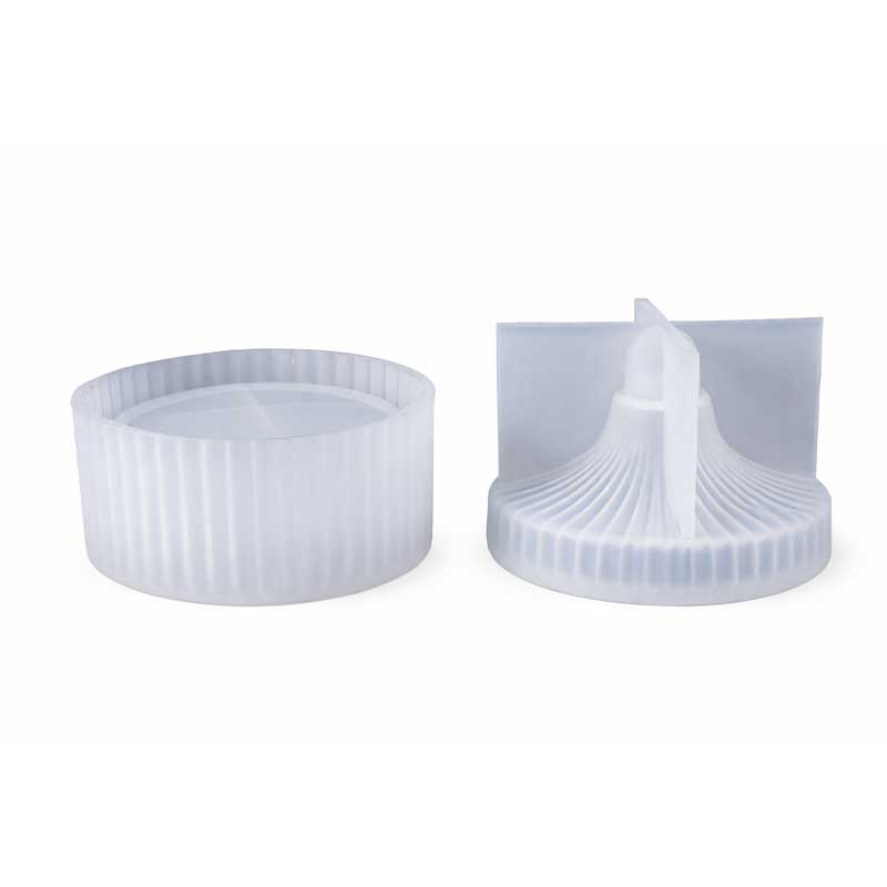 Ribbed Lidded Jar Silicone Mould Ribbed Lidded Jar Silicone Mould