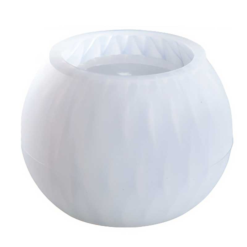 Rounded Ribbed Pot Silicone Mould (102mm x 73mm) Rounded Ribbed Pot Silicone Mould (102mm x 73mm)