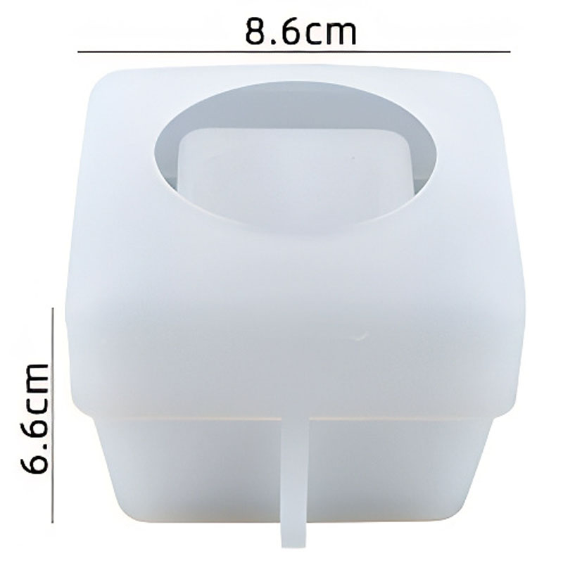 Square Cup Silicone Mould (86mm x 66mm)