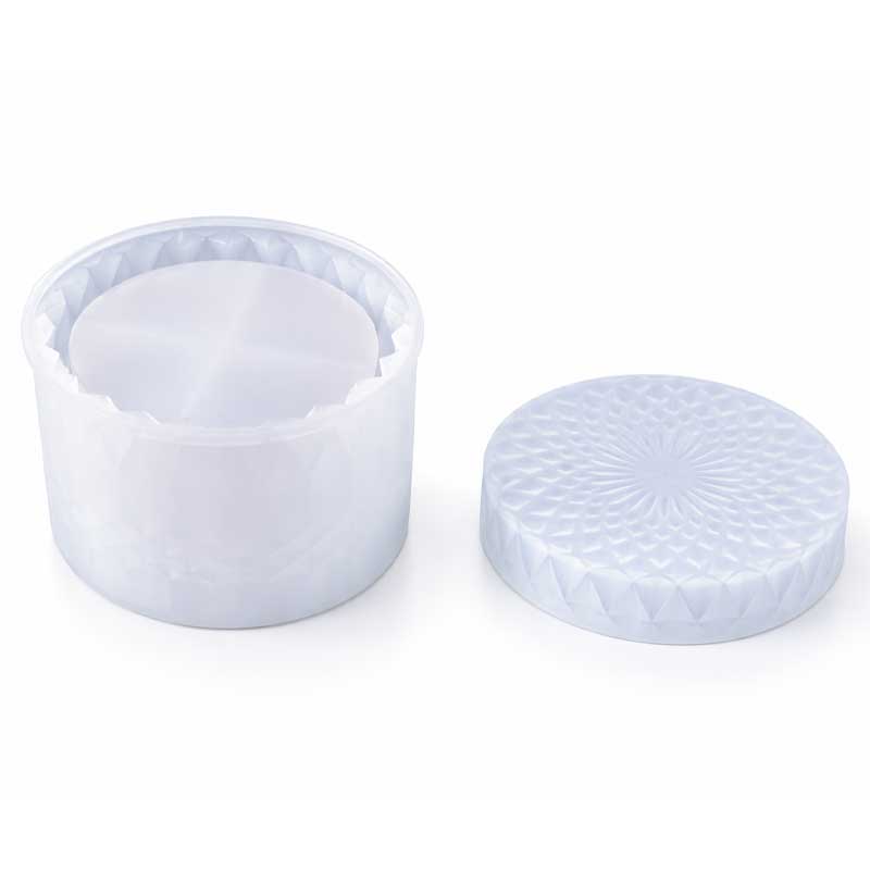 Faceted Lidded Jar Silicone Mould Faceted Lidded Jar Silicone Mould