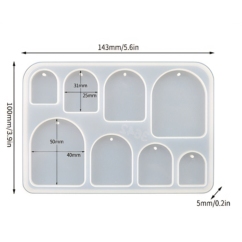 Arch Pendant Silicone Mould Arch Pendant Silicone Mould