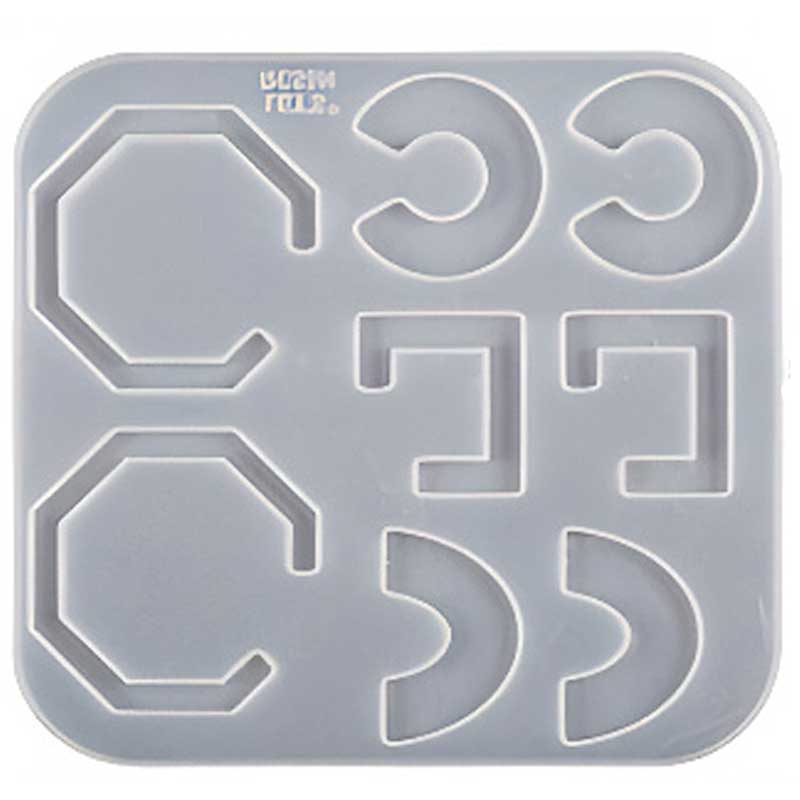 Geometric Letter Charm Silicone Mould Geometric Letter Charm Silicone Mould