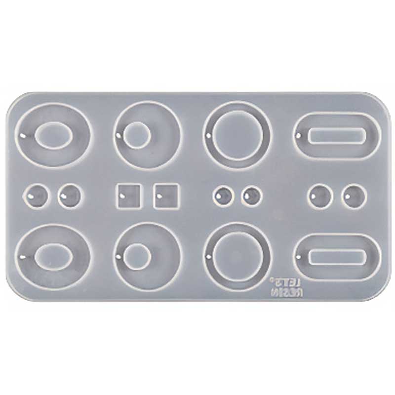 Mixed Oval and Circle Charm Silicone Mould Mixed Oval and Circle Charm Silicone Mould
