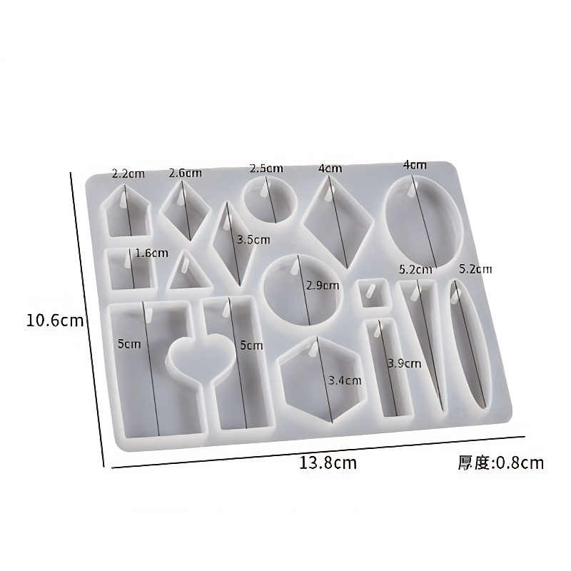 Mixed Geometric Charm Silicone Mould