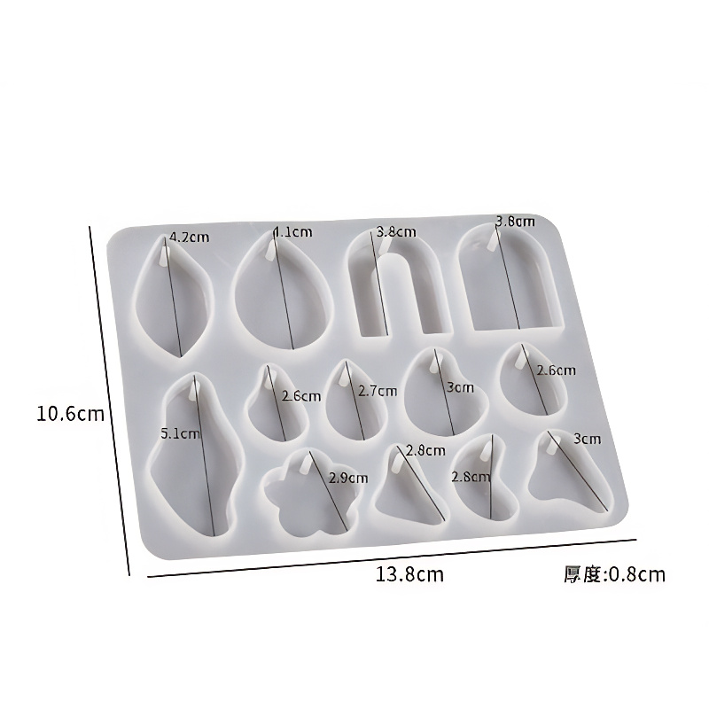 Organic Teardrop Charm Silicone Mould