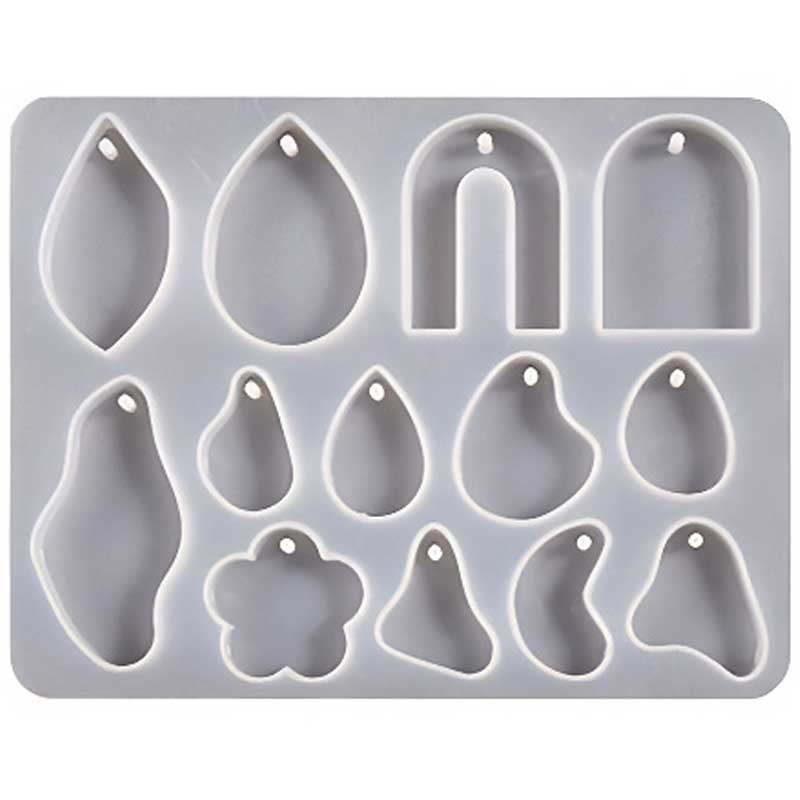Organic Teardrop Charm Silicone Mould Organic Teardrop Charm Silicone Mould