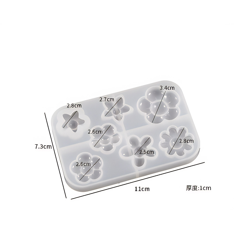 Mini Flower Charm Silicone Mould