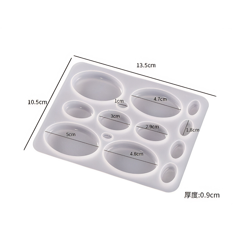 Oval Silicone Casting Mould