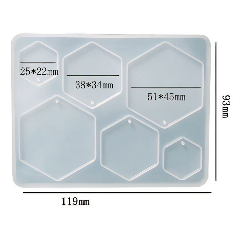 Hexagon Jewellery Silicone Mould