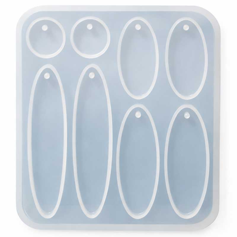 Elongated Oval Jewellery Silicone Mould Elongated Oval Jewellery Silicone Mould
