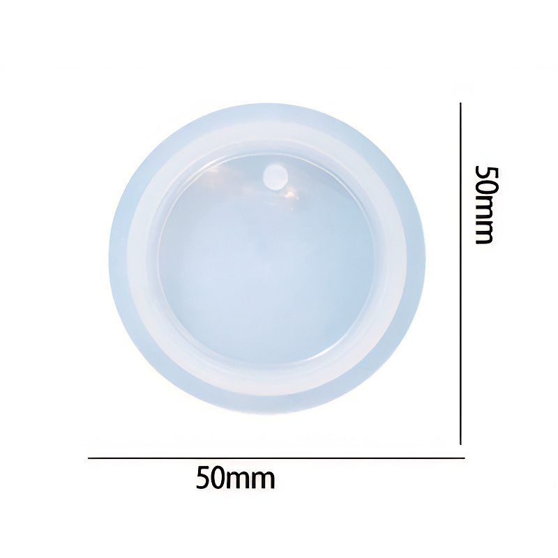 Round Pendant Silicone Mould 50mm