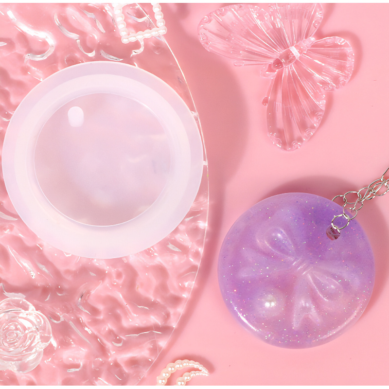 Round Pendant Silicone Mould 50mm Round Pendant Silicone Mould 50mm