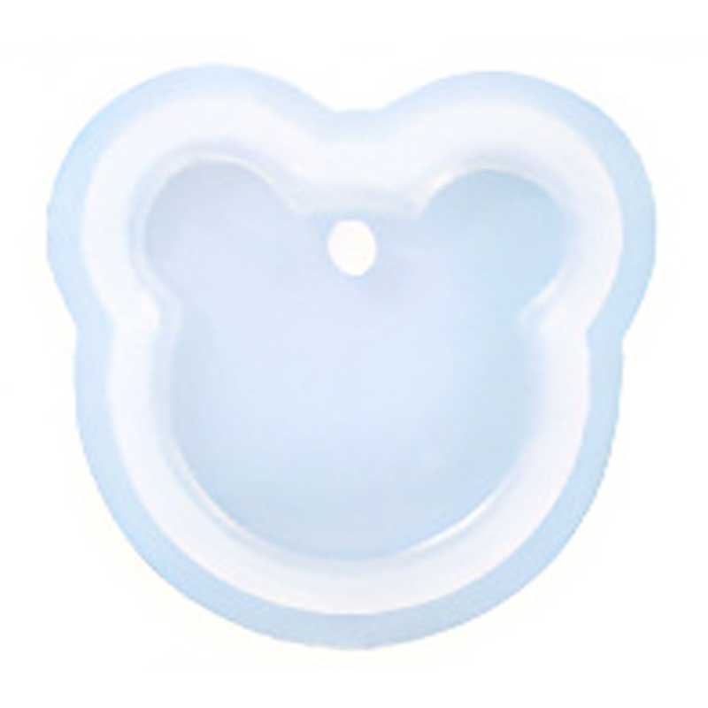 Bear Face Pendant Silicone Mould 51mm x 50mm Bear Face Pendant Silicone Mould 51mm x 50mm