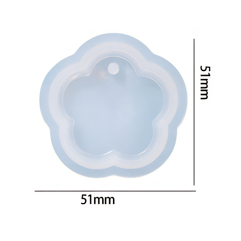 Flower Pendant Silicone Mould 51mm x 51mm