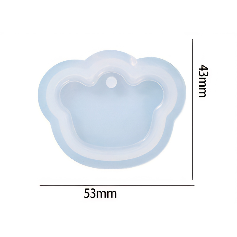 Bear Pendant Silicone Mould 53mm x 43mm