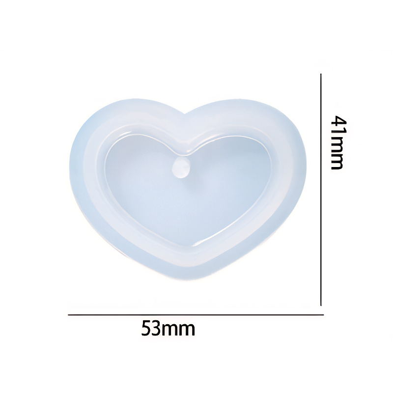 Heart Pendant Silicone Mould 53mm x 41mm