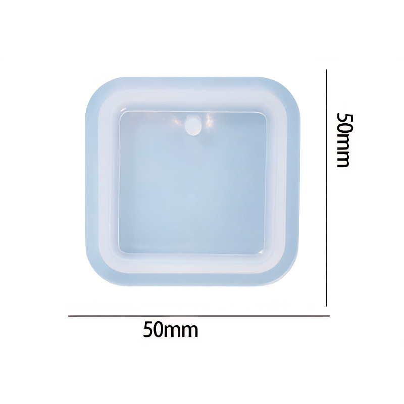 Square Pendant Silicone Mould 50mm x 50mm