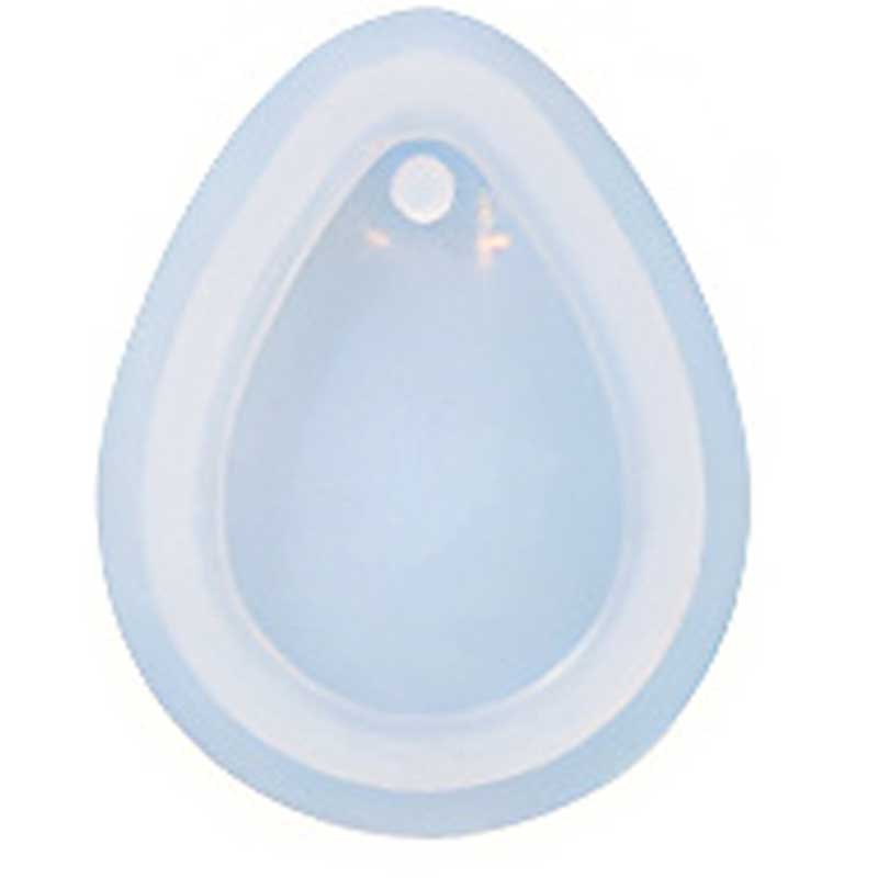 Teardrop Pendant Silicone Mould 53mm x 42mm Teardrop Pendant Silicone Mould 53mm x 42mm