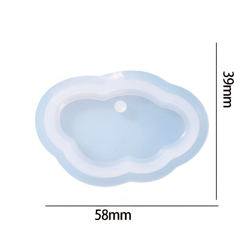 Cloud Pendant Silicone Mould 58mm x 39mm