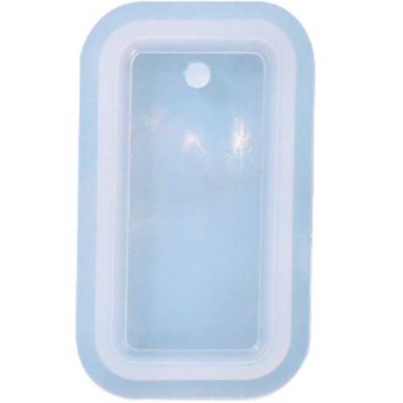 Rectangle Pendant Silicone Mould 63mm x 37mm Rectangle Pendant Silicone Mould 63mm x 37mm