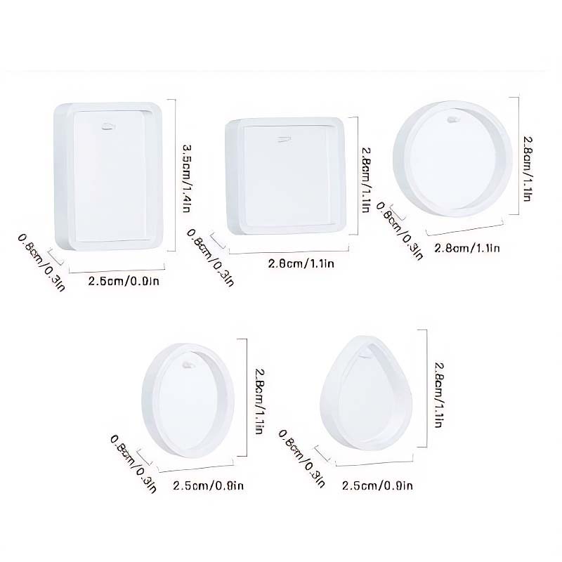 Small Pendant Shape Silicone Mould Set