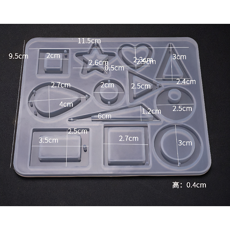 Mixed Geometry Pendant Silicone Mould