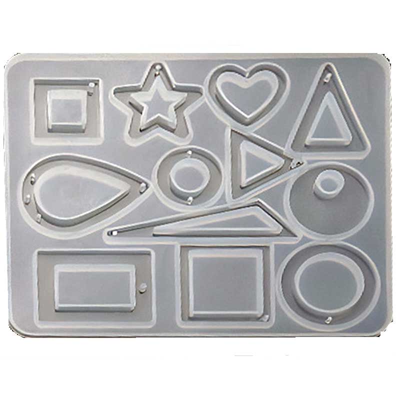 Mixed Geometry Pendant Silicone Mould Mixed Geometry Pendant Silicone Mould