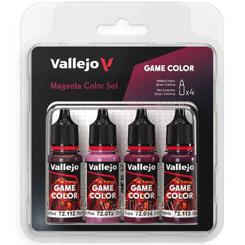 Vallejo Game Color Magenta Set (4x) 72.388