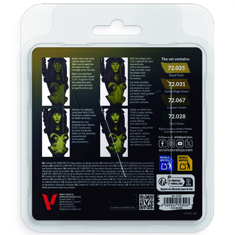 Alternative view of Vallejo Game Color Dead Flesh Set (4x) 72.392