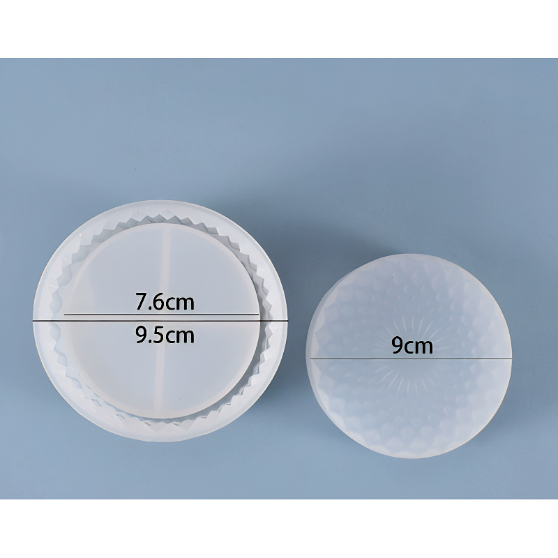 Faceted Lidded Jar Silicone Mould Faceted Lidded Jar Silicone Mould